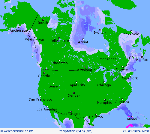 Precipitation (24 h) Forecast maps