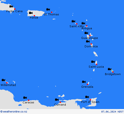 webcam Barbados South America Forecast maps